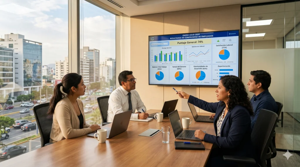 clima organizacional en perú - medición de engagement y satisfacción laboral en empresas